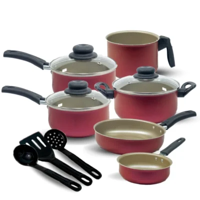 Kit Completo de Panelas Antiaderentes com 9 Peças